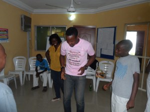 At the Monthly Birthday Party